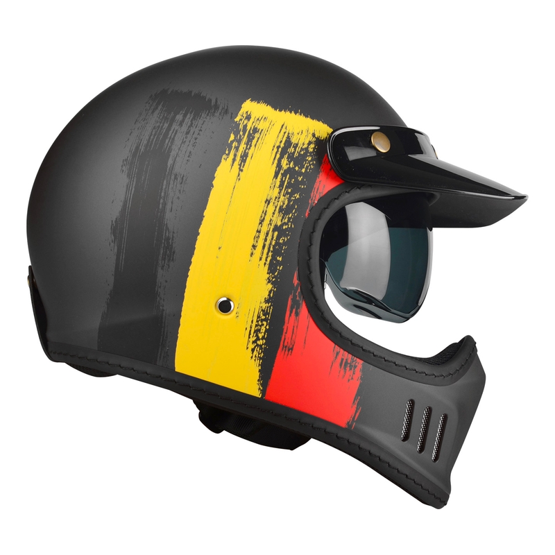Cască de motocicletă Lazer Cross TT Belgium negru-roșu-galben