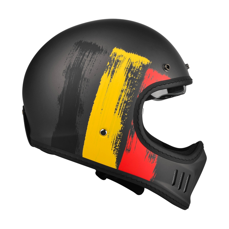 Cască de motocicletă Lazer Cross TT Belgium negru-roșu-galben