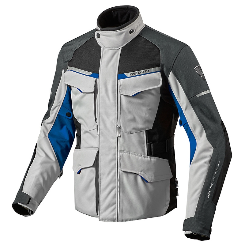 Jachetă moto Revit Outback 2 albastru-argintiu lichidare