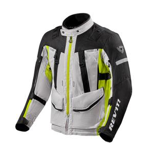 Jachetă de motocicletă Revit Sand 4 H2O argintiu-galben-fluo lichidare