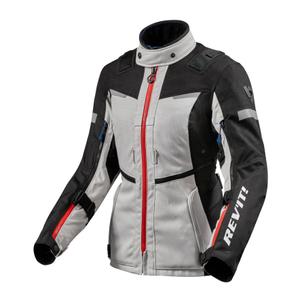 Jacheta pentru motociclete Revit Sand 4 H2O pentru femei, argintiu și negru