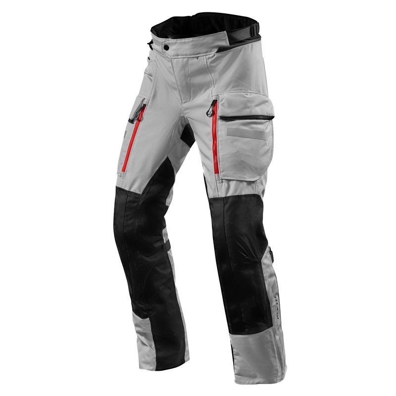 Pantaloni moto Revit Sand 4 H2O negru-argintiu lichidare