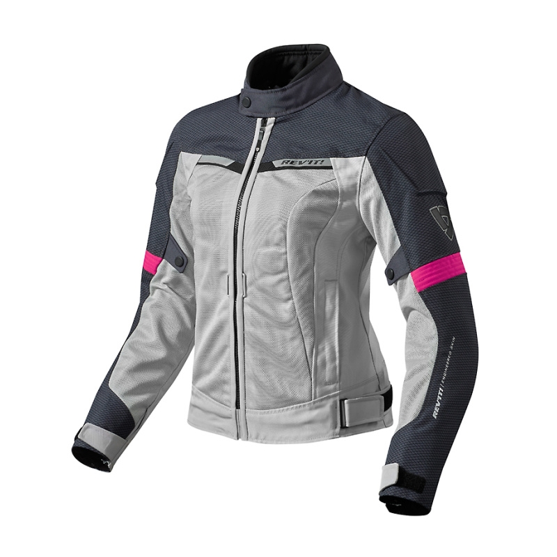 Revit Airwave 2 jacheta pentru motociclete pentru femei Silver și Purple Vânzare lichidare