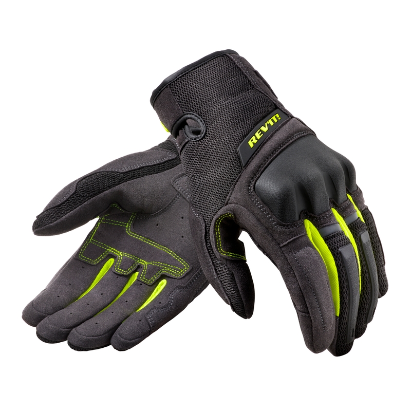 Mănuși de motocicletă Revit Volcano negru-galben-fluo lichidare