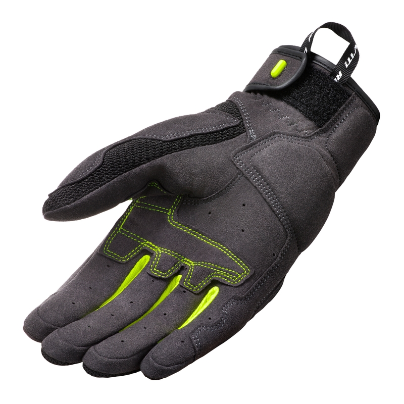 Mănuși de motocicletă Revit Volcano negru-galben-fluo lichidare
