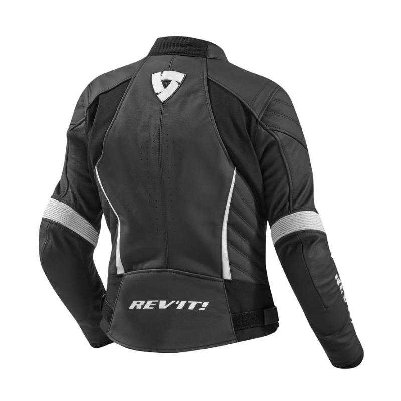 Jacheta Moto Revit Xena Black and White pentru femei Revit Xena Black and White lichidare