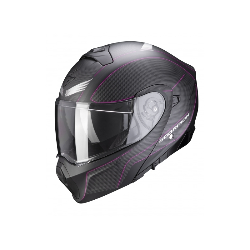 Cască de protecție Scorpion EXO-930 Cielo negru-roz