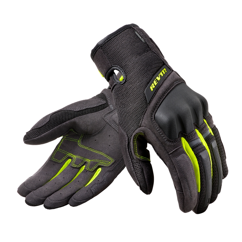 Mănuși de motocicletă Revit Volcano Black-Fluo Yellow pentru femei lichidare