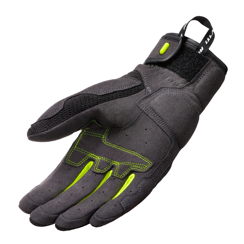 Mănuși de motocicletă Revit Volcano Black-Fluo Yellow pentru femei lichidare