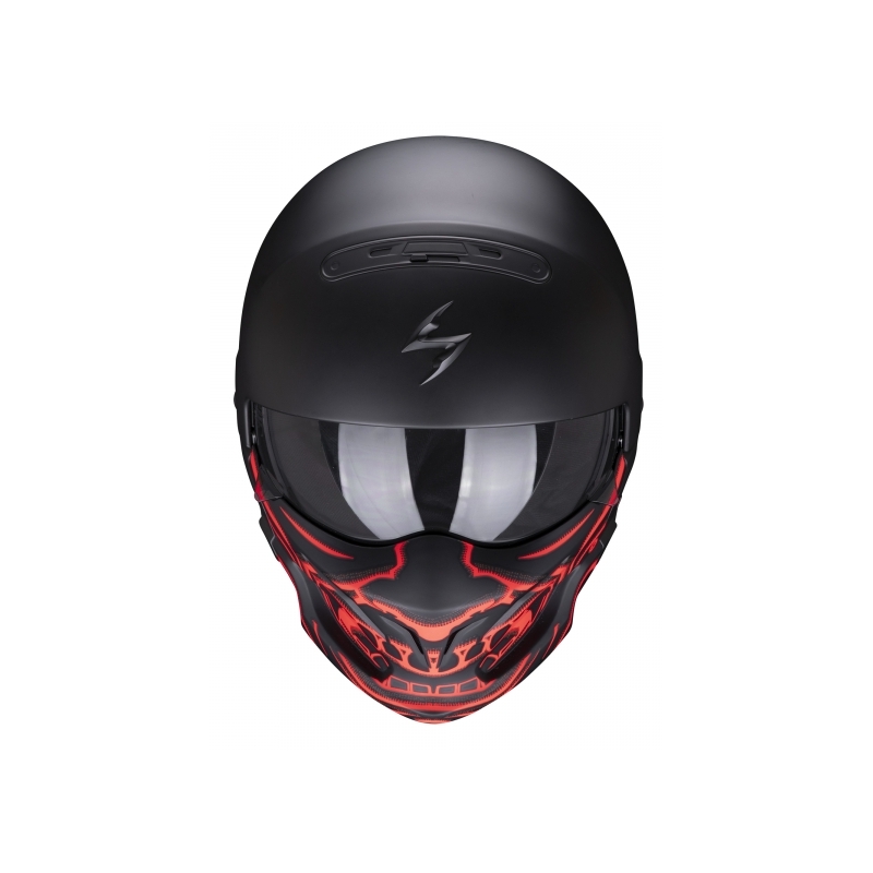 Cască Scorpion EXO-COMBAT EVO Samurai negru-roșu Scorpion EXO-COMBAT EVO Samurai negru-roșu
