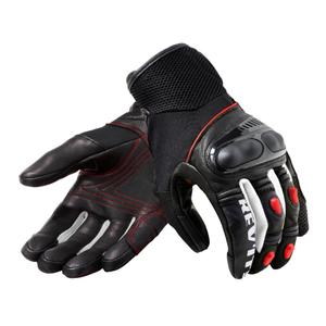 Mănuși pentru motociclete Revit Metric negru-fluo roșu lichidare