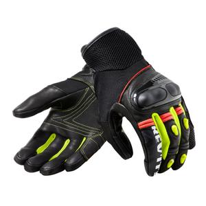 Mănuși pentru motociclete Revit Metric negru-fluo-galben lichidare