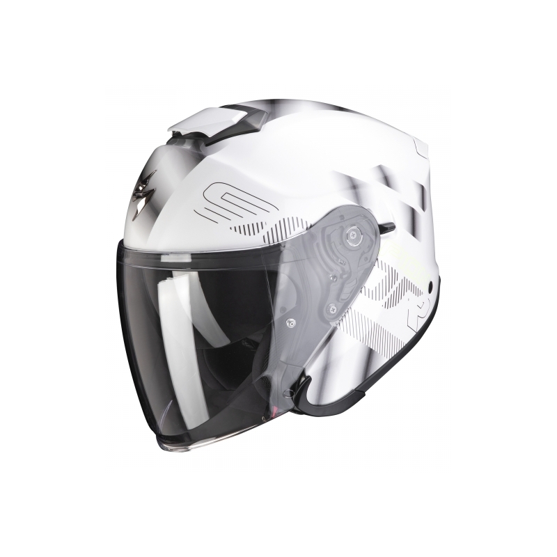 Cască deschisă Scorpion EXO-S1 Gravity pearl white-silver lichidare