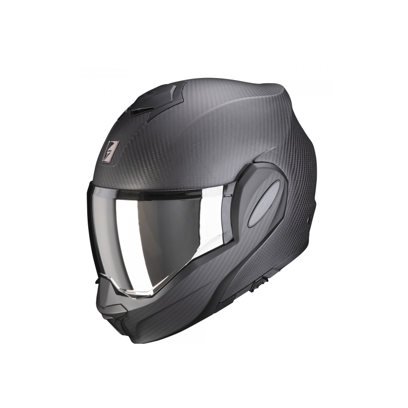 Cască de protecție Scorpion EXO-TECH Carbon negru mat cu clapetă flip-up