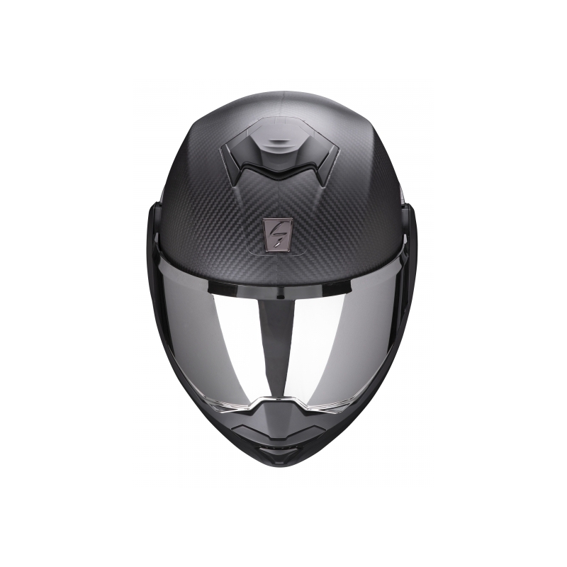Cască de protecție Scorpion EXO-TECH Carbon negru mat cu clapetă flip-up