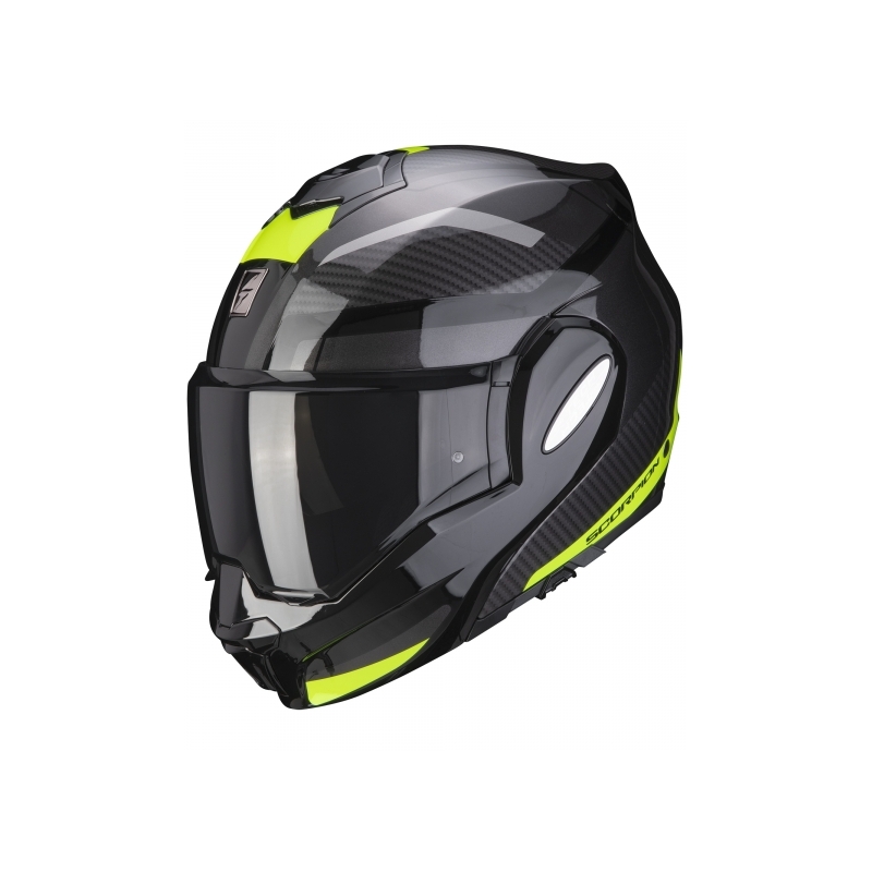 Cască de protecție Scorpion EXO-TECH Trap negru-galben-fluo