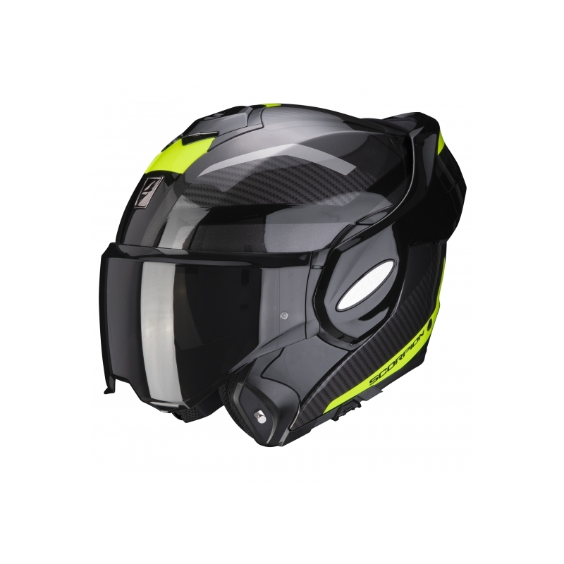 Cască de protecție Scorpion EXO-TECH Trap negru-galben-fluo