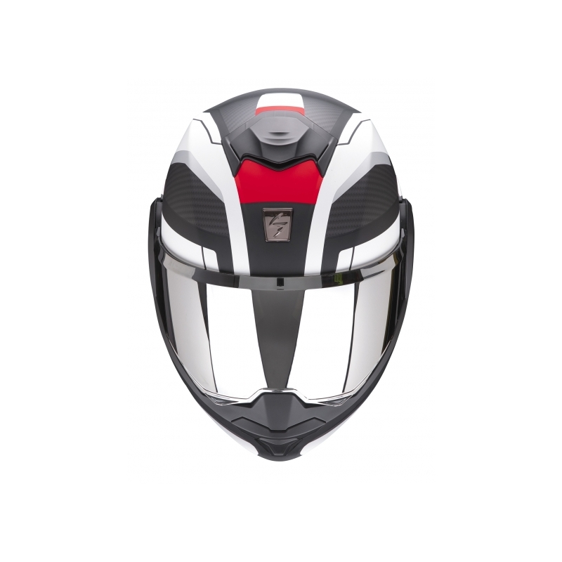 Cască de protecție Scorpion EXO-TECH Trap negru-alb-roșu