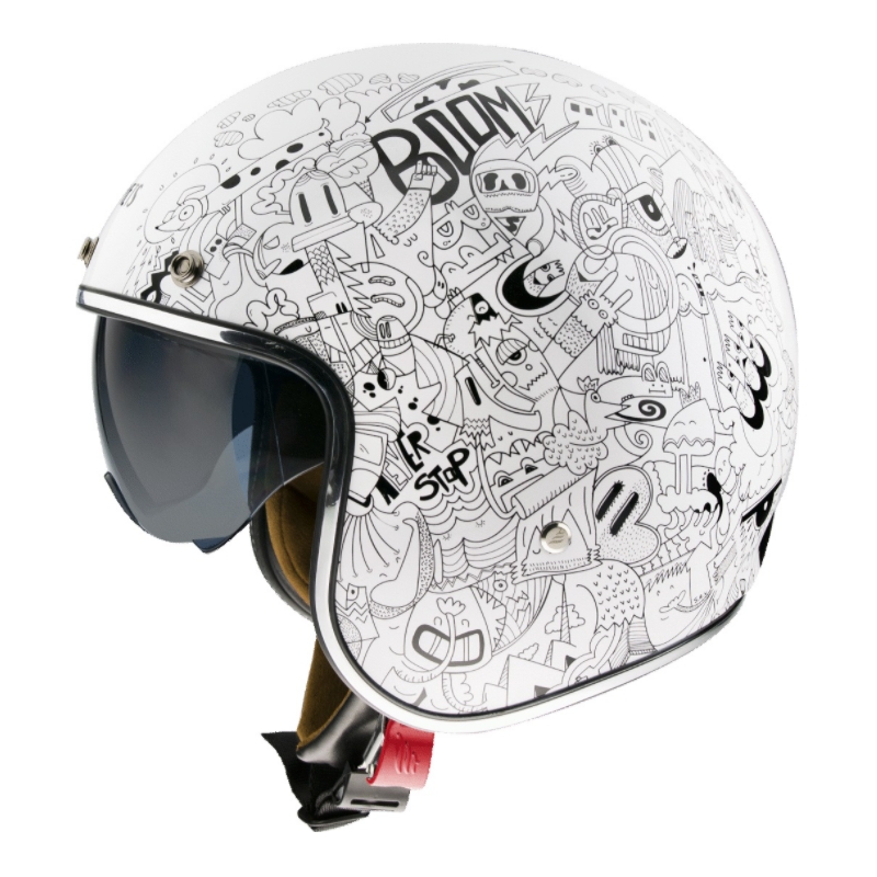 MT LeMans 2 SV Extreme White Open Moto Casca lichidare