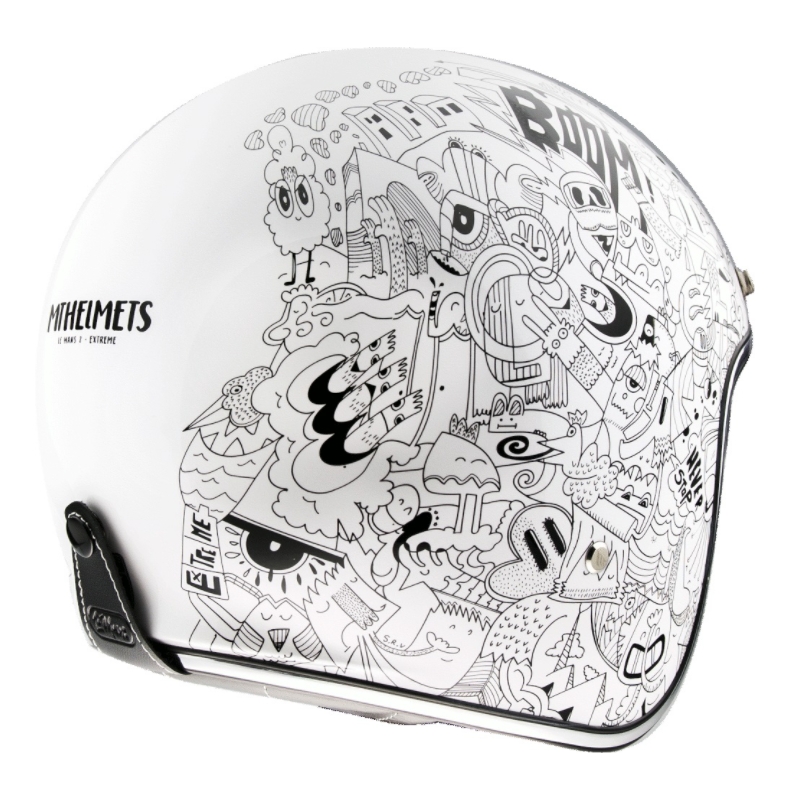 MT LeMans 2 SV Extreme White Open Moto Casca lichidare