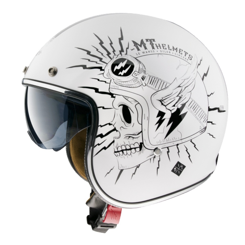 Cască de motocicletă MT LeMans 2 SV Diler White Open