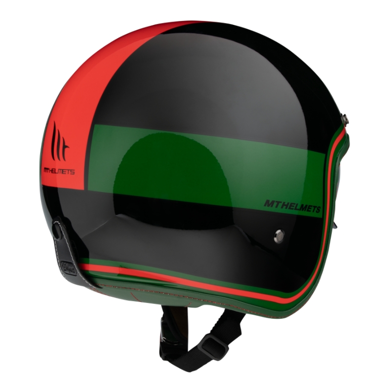 Cască de protecție deschisă MT LeMans 2 SV Tant negru-roșu-verde