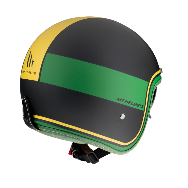 Cască de protecție deschisă MT LeMans 2 SV Tant negru-galben-verde