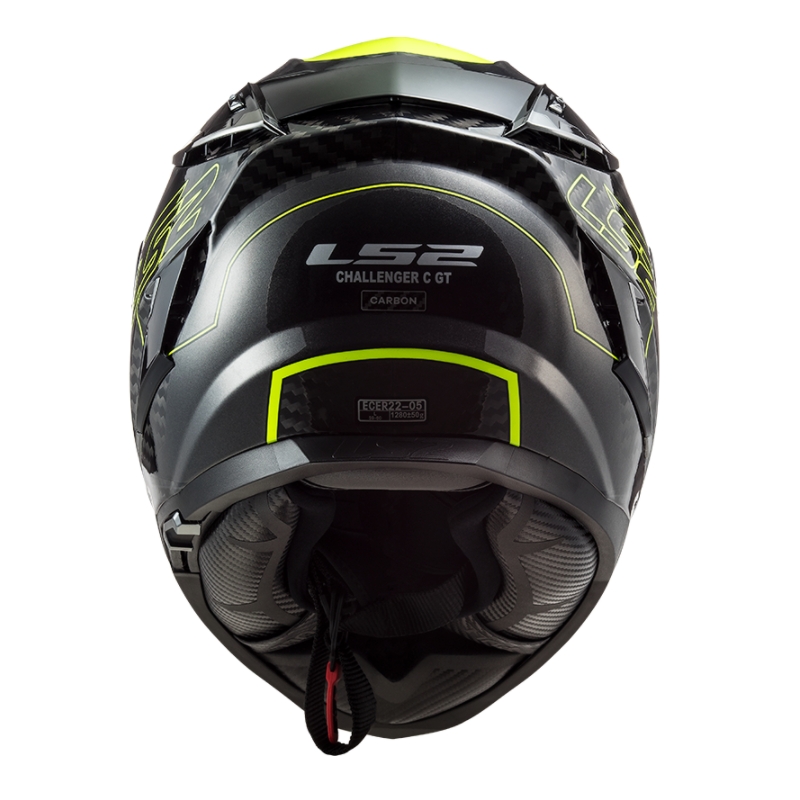 Cască integrală pentru motociclete LS2 FF327 Challenger CT2 Fold negru-galben-fluo