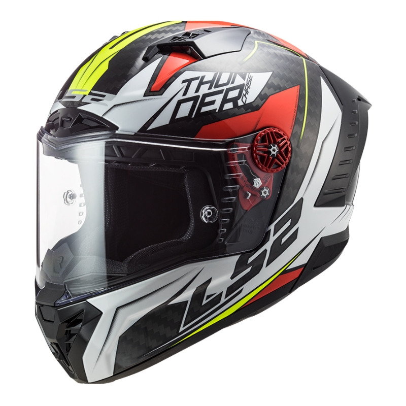LS2 FF805 Thunder Thunder C Chase negru, alb și roșu cască de motocicletă integrală lichidare