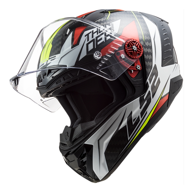 LS2 FF805 Thunder Thunder C Chase negru, alb și roșu cască de motocicletă integrală lichidare