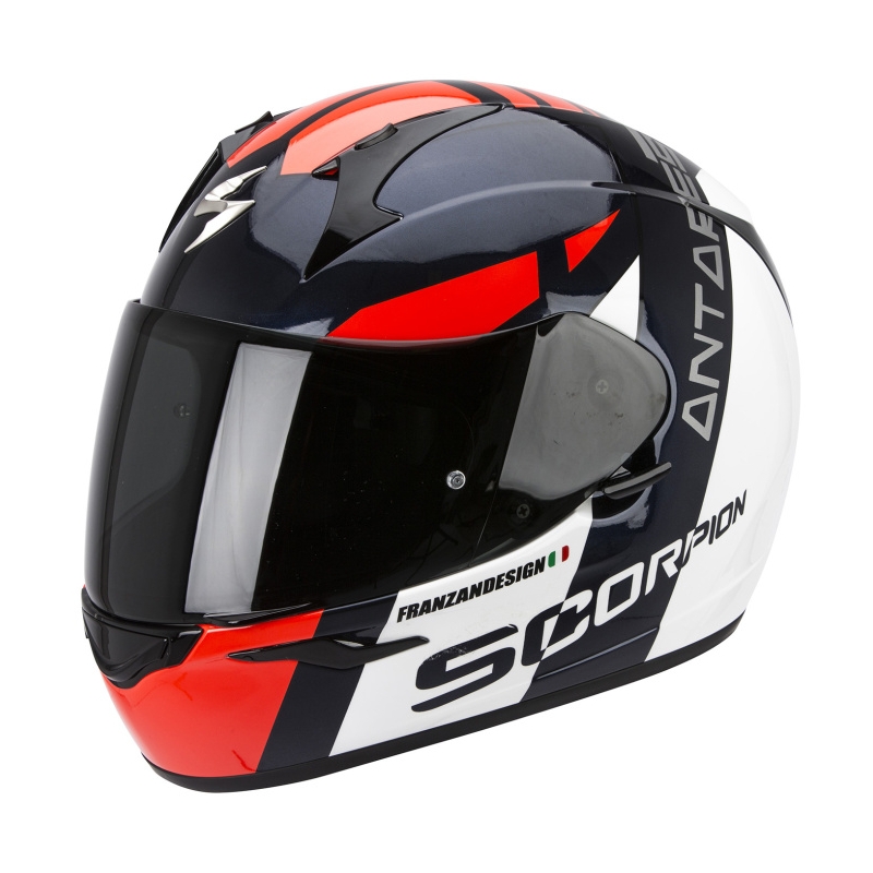 Cască integrală Moto Scorpion EXO-410 Air Antares negru-roșu lichidare