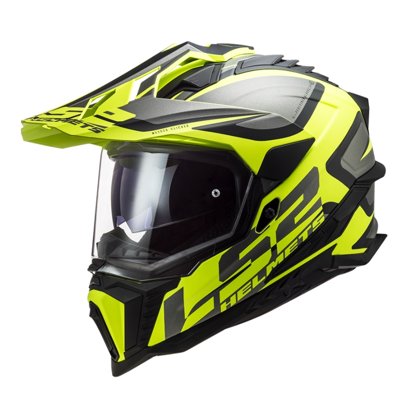 Cască de enduro LS2 MX701 Explorer Alter negru-gri-galben-fluo galben