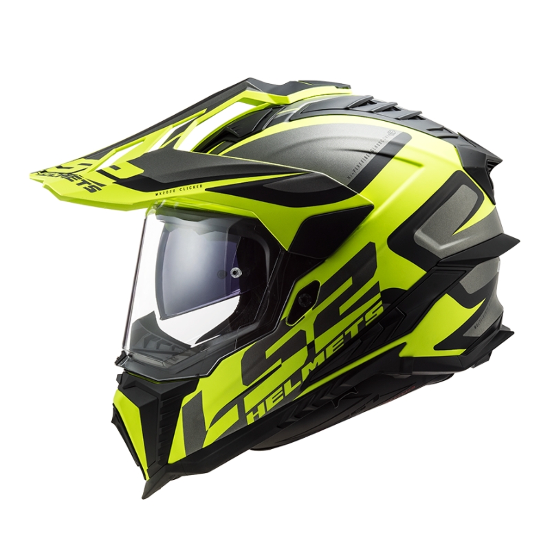 Cască de enduro LS2 MX701 Explorer Alter negru-gri-galben-fluo galben