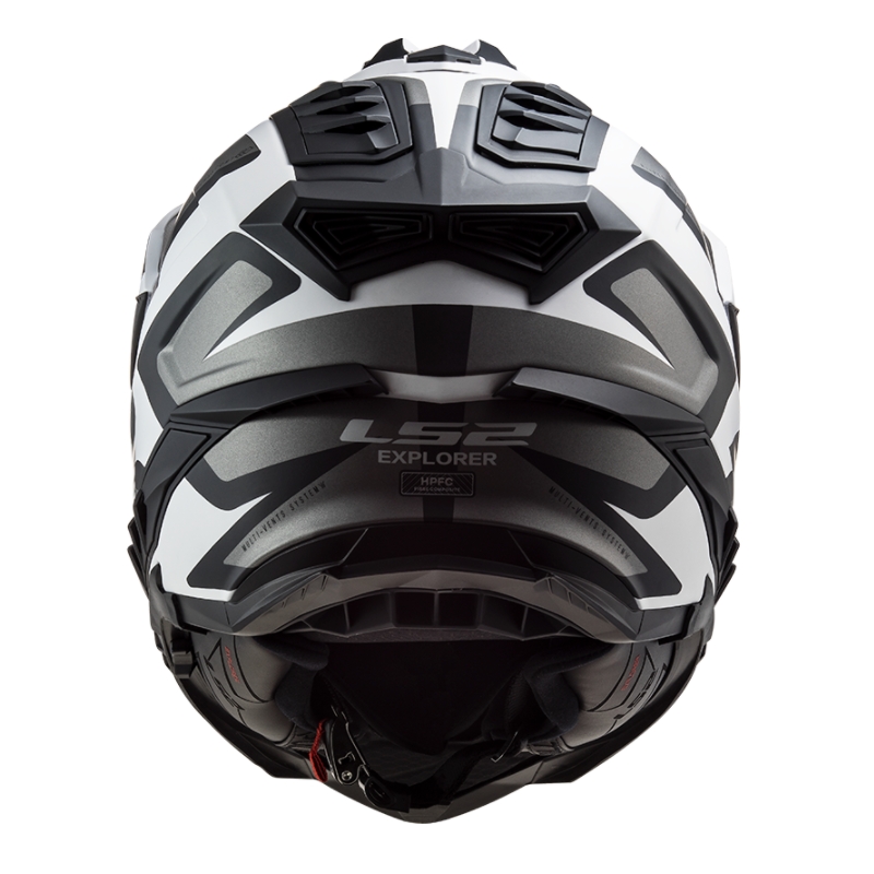 Cască de enduro LS2 MX701 Explorer Alter alb-negru-gri