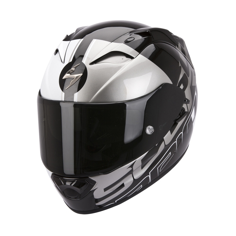 Cască integrală Moto Scorpion EXO-1200 Quarterback negru-argintiu