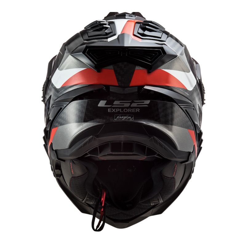 Cască de enduro LS2 MX701 Explorer C Frontier negru-roșu-alb