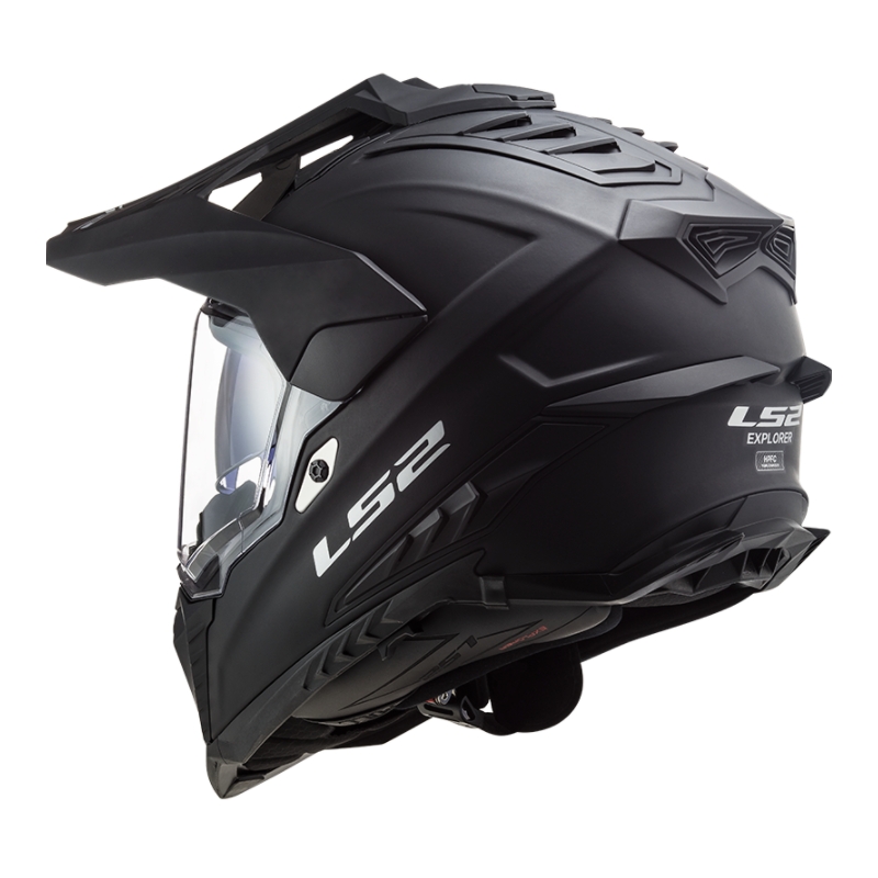 Cască de enduro LS2 MX701 Explorer Solid Black