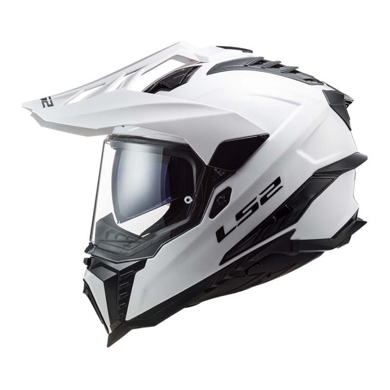 Cască de enduro LS2 MX701 Explorer Solid White