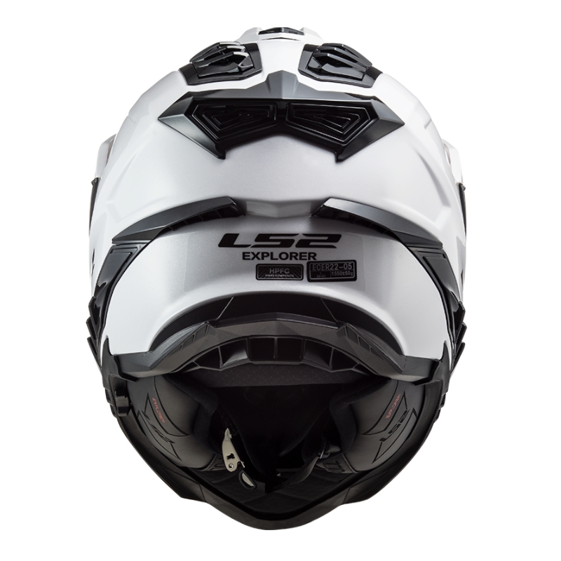 Cască de enduro LS2 MX701 Explorer Solid White