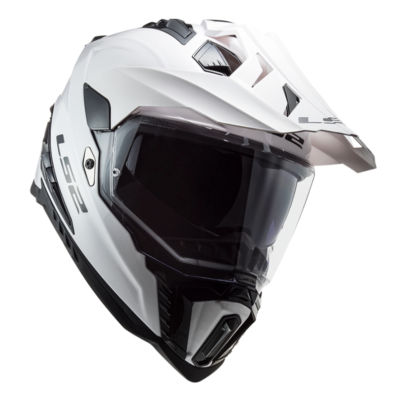 Cască de enduro LS2 MX701 Explorer Solid White