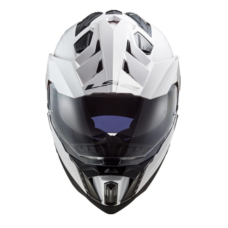 Cască de enduro LS2 MX701 Explorer Solid White