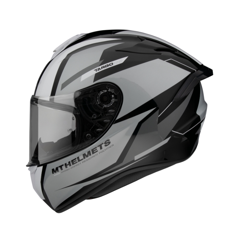 MT FF106 Pro Targo Pro Targo Pro Sound negru-alb-gri-cască de motocicletă integrală lichidare