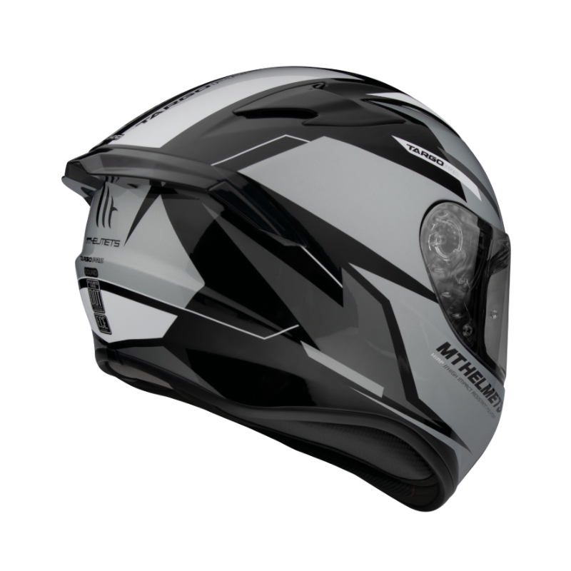 MT FF106 Pro Targo Pro Targo Pro Sound negru-alb-gri-cască de motocicletă integrală lichidare