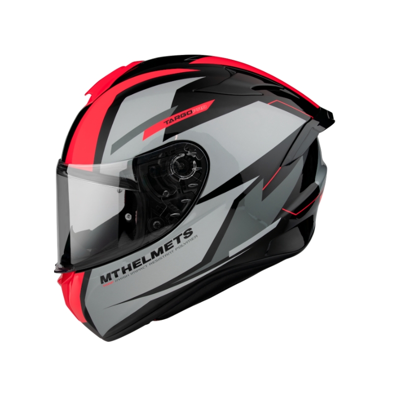 MT FF106 Pro Targo Pro Targo Pro Sound cască de motocicletă integrală negru-gri-fluo roșu lichidare