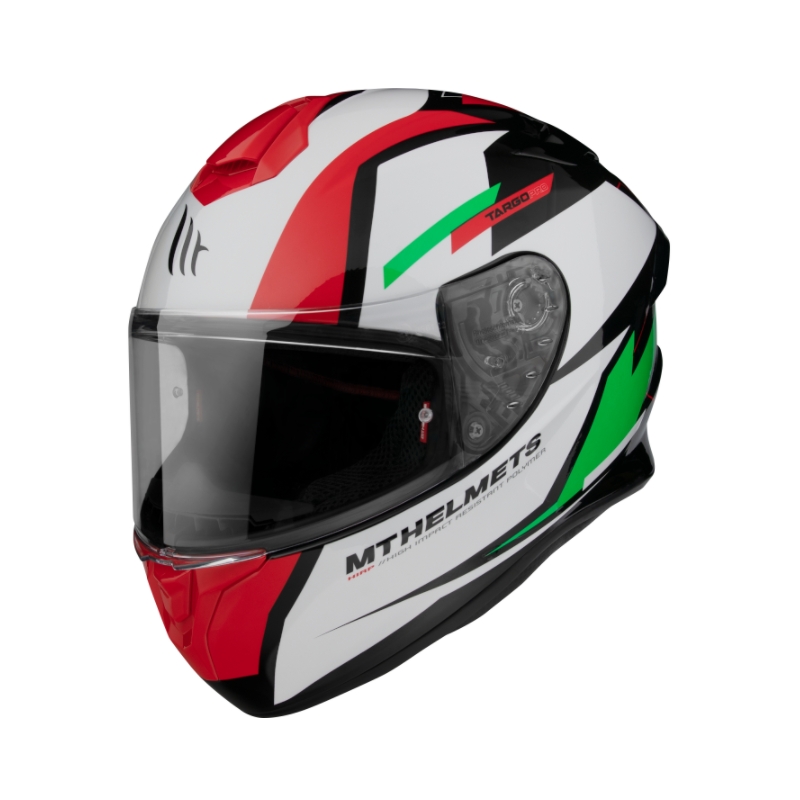 MT FF106 Pro Targo Pro Sound negru-alb-roșu-verde cască de motocicletă integrală MT FF106 Pro Targo Pro Sound negru-alb-roșu-verde lichidare