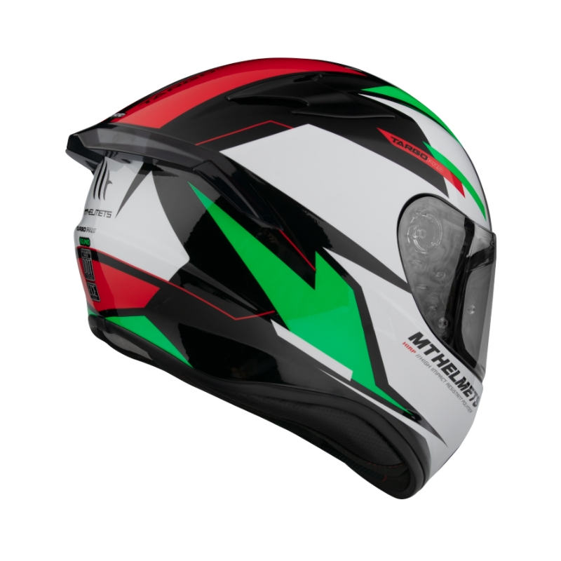 MT FF106 Pro Targo Pro Sound negru-alb-roșu-verde cască de motocicletă integrală MT FF106 Pro Targo Pro Sound negru-alb-roșu-verde lichidare