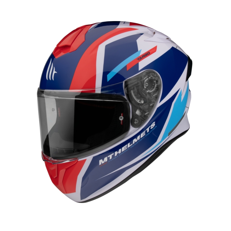 MT FF106 Pro Targo Pro Targo Pro Sound cască de motocicletă integrală albastru-alb-roșu