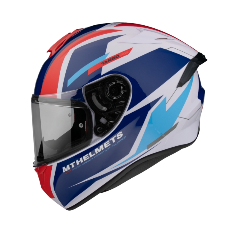 MT FF106 Pro Targo Pro Targo Pro Sound cască de motocicletă integrală albastru-alb-roșu
