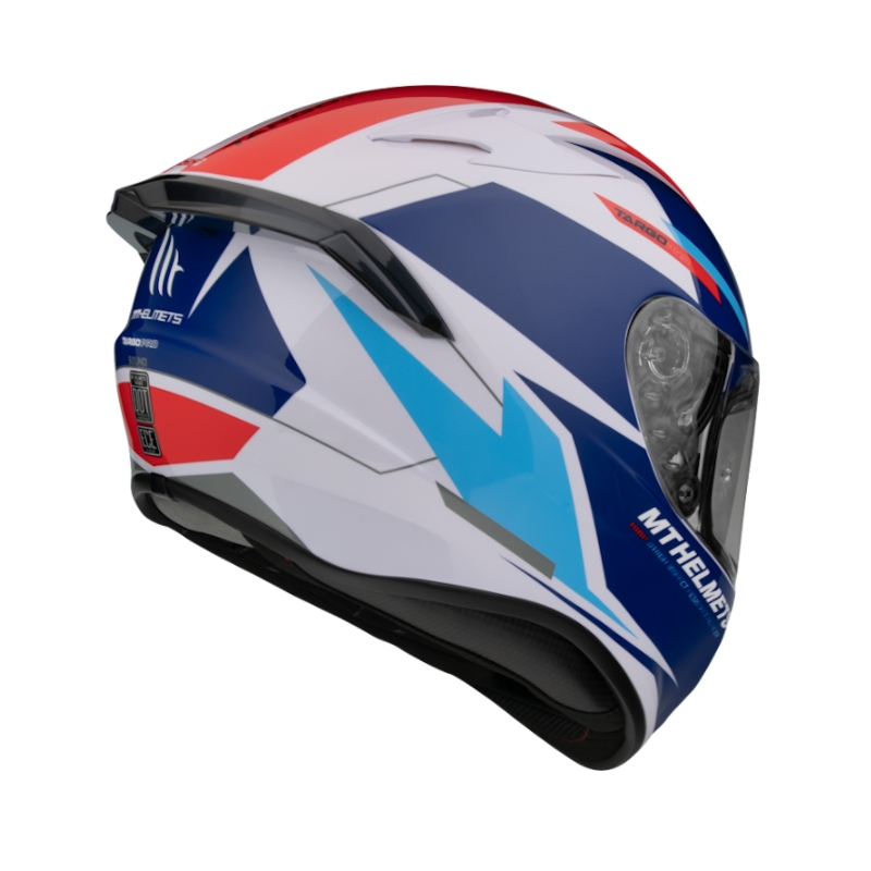 MT FF106 Pro Targo Pro Targo Pro Sound cască de motocicletă integrală albastru-alb-roșu