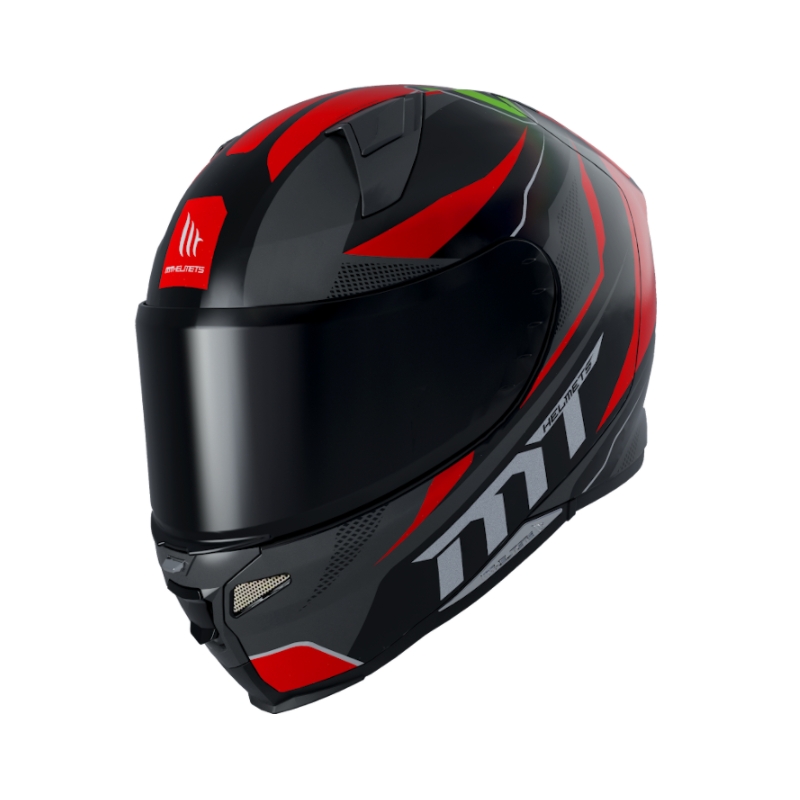 MT Revenge 2 Foundation negru-gri-roșu negru-cască de motocicletă integrală lichidare